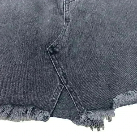 Madewell Rigid Denim A-Line Mini Skirt in Lunar‎ Wash: Cutout Edition Size 29 - Picture 4 of 8